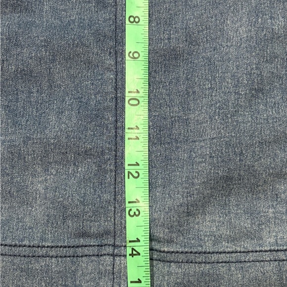 ⭐️EUC⭐️Free People Modern Femme Color Block Denim Mini Skirt! Size 6 - Picture 9 of 9